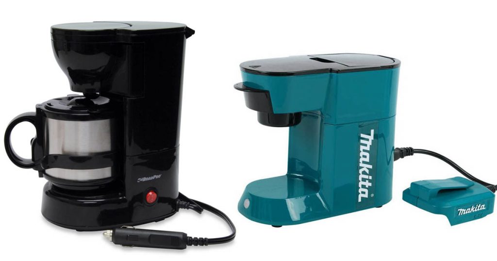 A few battery powered coffee makers for camping and road trips