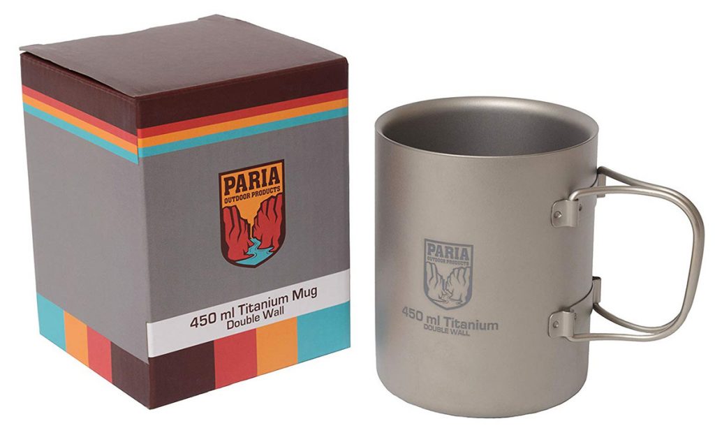 The Paria Titanium Coffee Mug is tough and durable. 