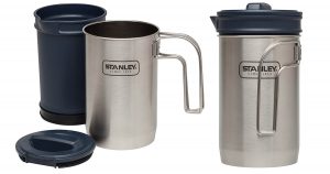 The Stanley 32 ounce coffee press is a great addition to any campsite.