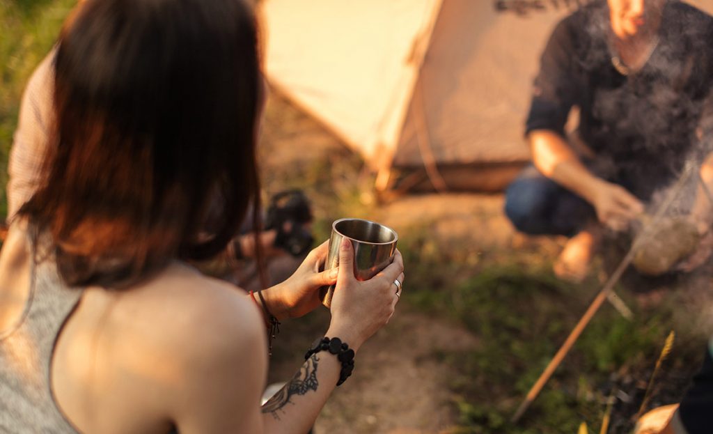 Titanium coffee mugs are the best coffee cup option for the great outdoors.