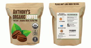 Anthony's makes a really good tasting organic instant coffee that is perfect for camping or road trips.