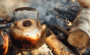 The water should be heated before it is poured into the moka pot to avoid giving the coffee a burned taste.